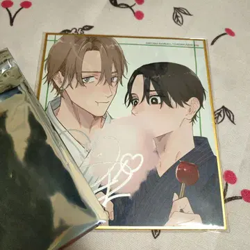 미야마 카오루코 사인 미니 색지 drap 스텔라 맵 카페