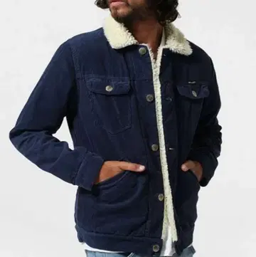 남성용 랭글러 로얄팜 별주 코듀로이 보아 코트