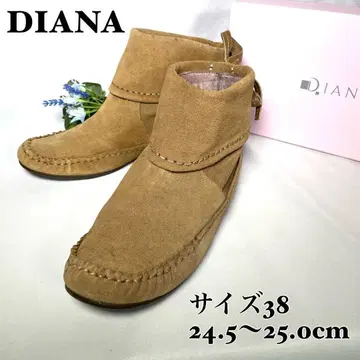 [ 인기 ] DIANA 다이애나 숏부츠 스웨이드 리본 브라운 부티