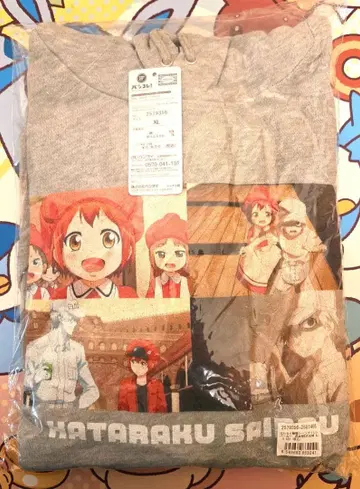 2새상품 일하는 세포 장면 프린트 후드티 적혈구&백혈구 XL사이즈