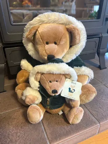 Harrods Christmas Bear 2001 해롯 베어 부자 세트