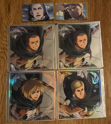 진격의 거인 오로라 색지 컬렉션 금박 스티커