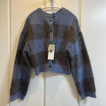 DISCOAT 전후 2WAY 체크 풀오버