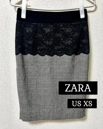 [ 익명 배송 ] ZARA 타이트 스커트 US XS S 사이즈 레이스