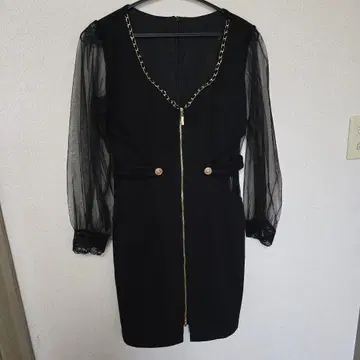 데이지 스토어 프론트 지퍼 드레스