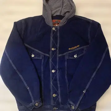 퀵실버 구형 택 컬러 데님 자켓 사이즈 M 후드 부착