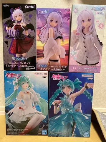 피규어 세트 마녀의 여정 일레이나 하츠네 미쿠 묶음 판매 5체 세트