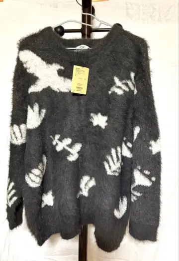 니코앤드 - 아트 패턴 샤기 니트 FREE 사이즈