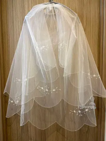 웨딩 베일과 그로브 세트