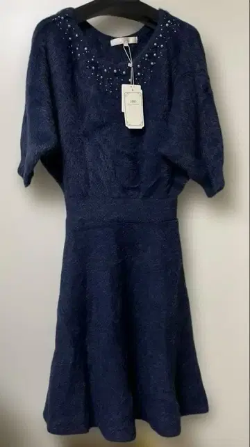 루즈 디아망 니트 원피스 네이비 38호