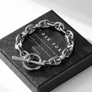 [컨디션 최상] LOSE FORD 앵커 체인 팔찌 상자, 파우치 포함