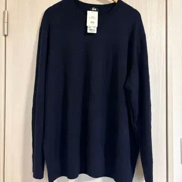 미사용 새상품 유니클로 캐시미어 크루넥 스웨터 4XL 빅 사이즈