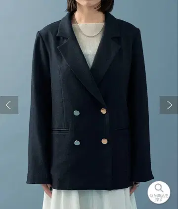 미사용 새상품 mystic 골드 버튼 테일러드 자켓 네이비