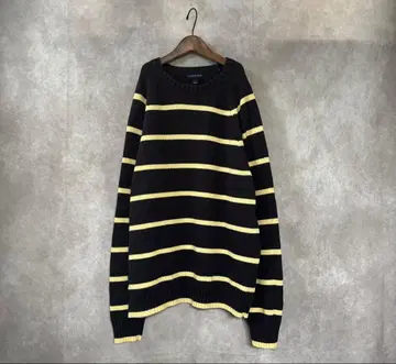 00's LANDS' END 보더 코튼 니트 드리프터즈