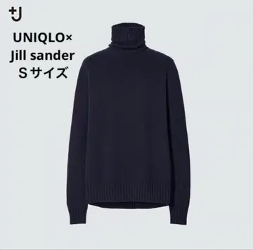 유니클로 +J 미들 게이지 캐시미어 블렌드 터틀넥 스웨터 S