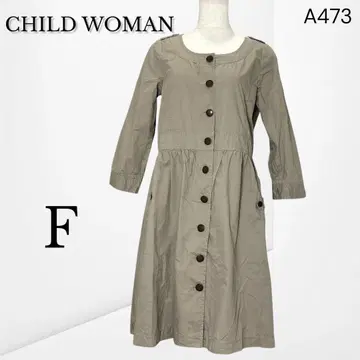 [ 차일드우먼 ] 코튼 원피스 내추럴 심플 캐주얼