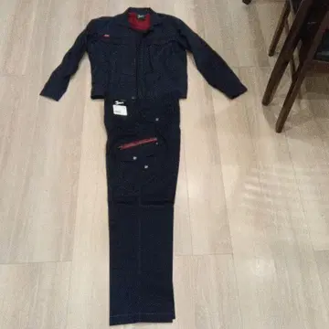 데님 작업복 세트 네이비