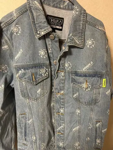 MISHKA 프린트 데님 자켓 M 사이즈