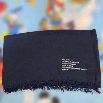 [ 미사용 새상품 ] zucca 스톨 네이비