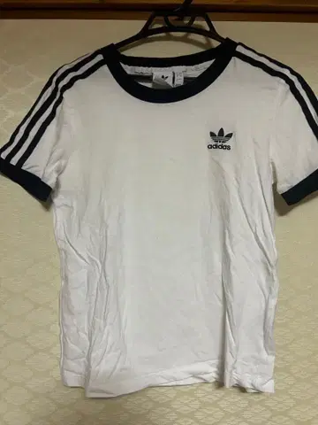 adidas 반팔 T셔츠 L 화이트/네이비