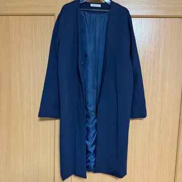 &.NOSTALGIA 고급 네이비 롱 코트 수험 졸업식 입학식 포멀