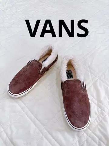 VANS 슬립온 퍼 스웨이드 무스탕 신발