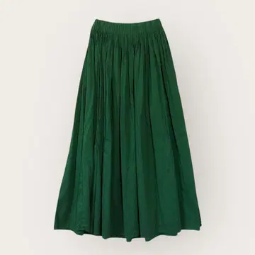 yuni 유니 코튼 큐프라 맥시 스커트 그린 프리