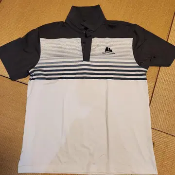 Black Mountain 골프 셔츠 L 그레이/화이트