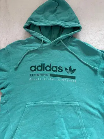 adidas 그린 후드 부착 후드티