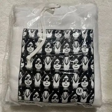 호시노 겐 POP VIRUS 니세 씨 후드티 M