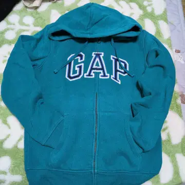 GAP 터콰이즈 후드 부착 후드티 XS