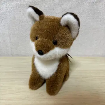 새상품급 레트로 홋카이도 북극여우 봉제 인형 SKB