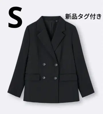 GU [ 새상품 ] 더블 브레스트 자켓 S 블랙