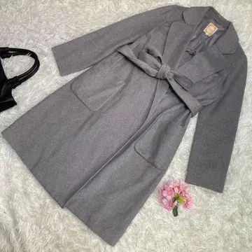 컨디션 최상 빔즈 롱 코트 그레이 벨트 겉옷 M 사이즈 상당