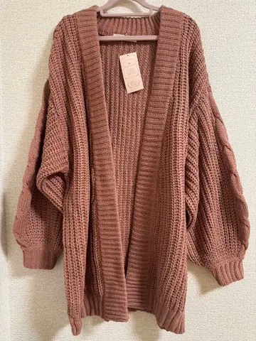 [택 포함 새상품] MAJESTIC LEGON 뜨개질 롱 가디건