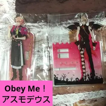 [ 익명 배송 새상품 ] Obey Me! 아스모데우스 아크릴계 굿즈 2점