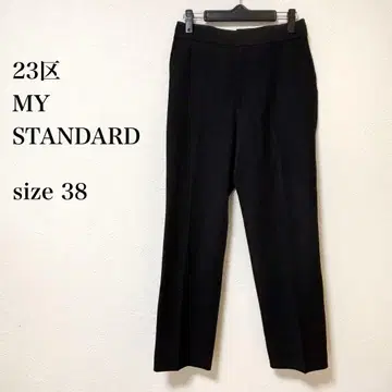 23구 MY STANDARD 팬츠 슬랙스 블랙 스트레치 M