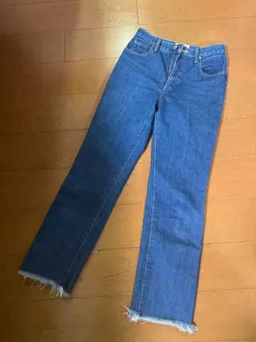 BLACK BY MOUSSY 청바지 긴 길이 밑단 프린지 데님 팬츠 25