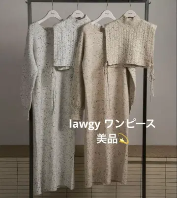 [ lawgy ] 3waychoco chip 니트 원피스 미사용 새상품