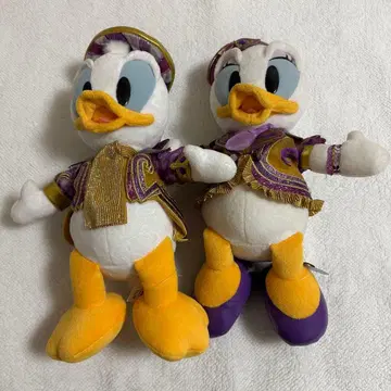 디즈니랜드 35주년 봉제 인형 도날드 데이지 도나데지