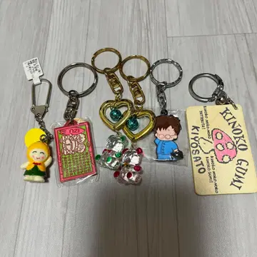 레트로 잡화 키링 쇼와 레트로 6개 세트