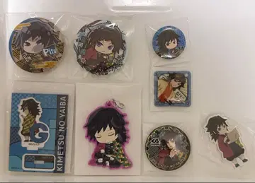 귀멸의 칼날 토미오카 기유 묶음 판매 아크릴 스탠드 러버 스트랩 캔뱃지