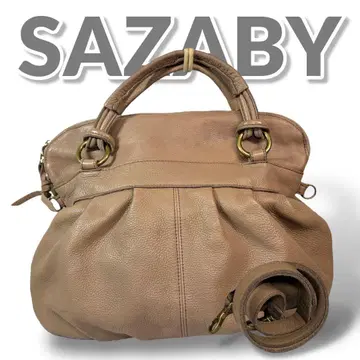 SAZABY 사자비 숄더백 보스턴 핸드백 가죽