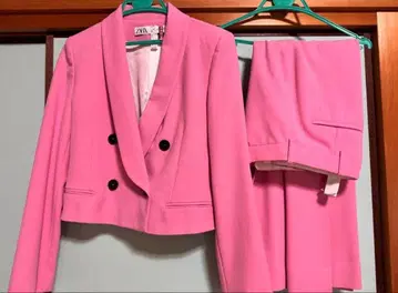 핑크 더블 브레스트 수트 리메이크 수트