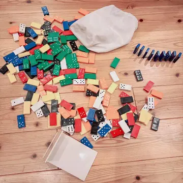 다색 도미노 세트 hanayama 도미노 게임