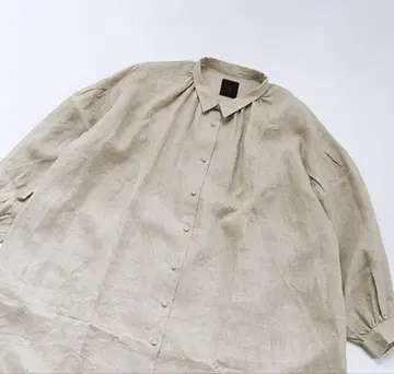 올빼미와 낮잠의 느와르 린넨 원피스