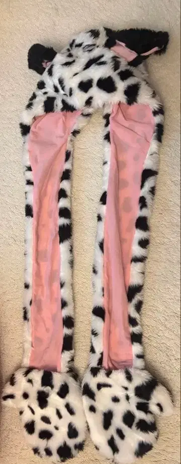 디즈니 101마리 강아지 머플러 모자