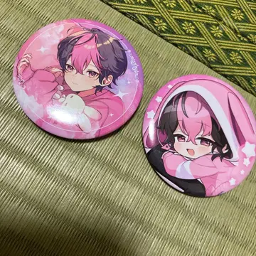 시쿠포니 LAN 네무네무 캔 배지 2개