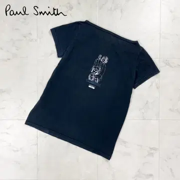 폴스미스 반팔 보트넥 프린트 T셔츠 블랙 사이즈 M