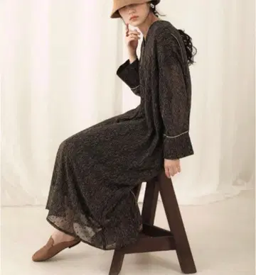 새상품 Bou Jeloud 카프탄 파이핑 원피스 Bab 부즈루드